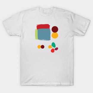 Color block minimalist retro. T-Shirt